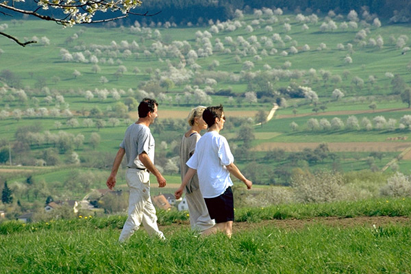 Wandern durch die malerische Landschaft